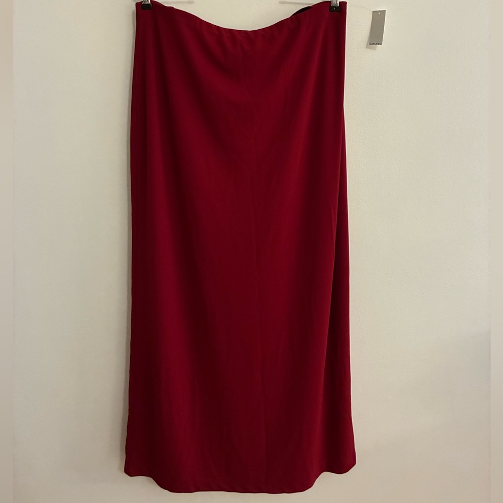 Vintage City DKNY Crimson Maxi Slip Skirt, NWT